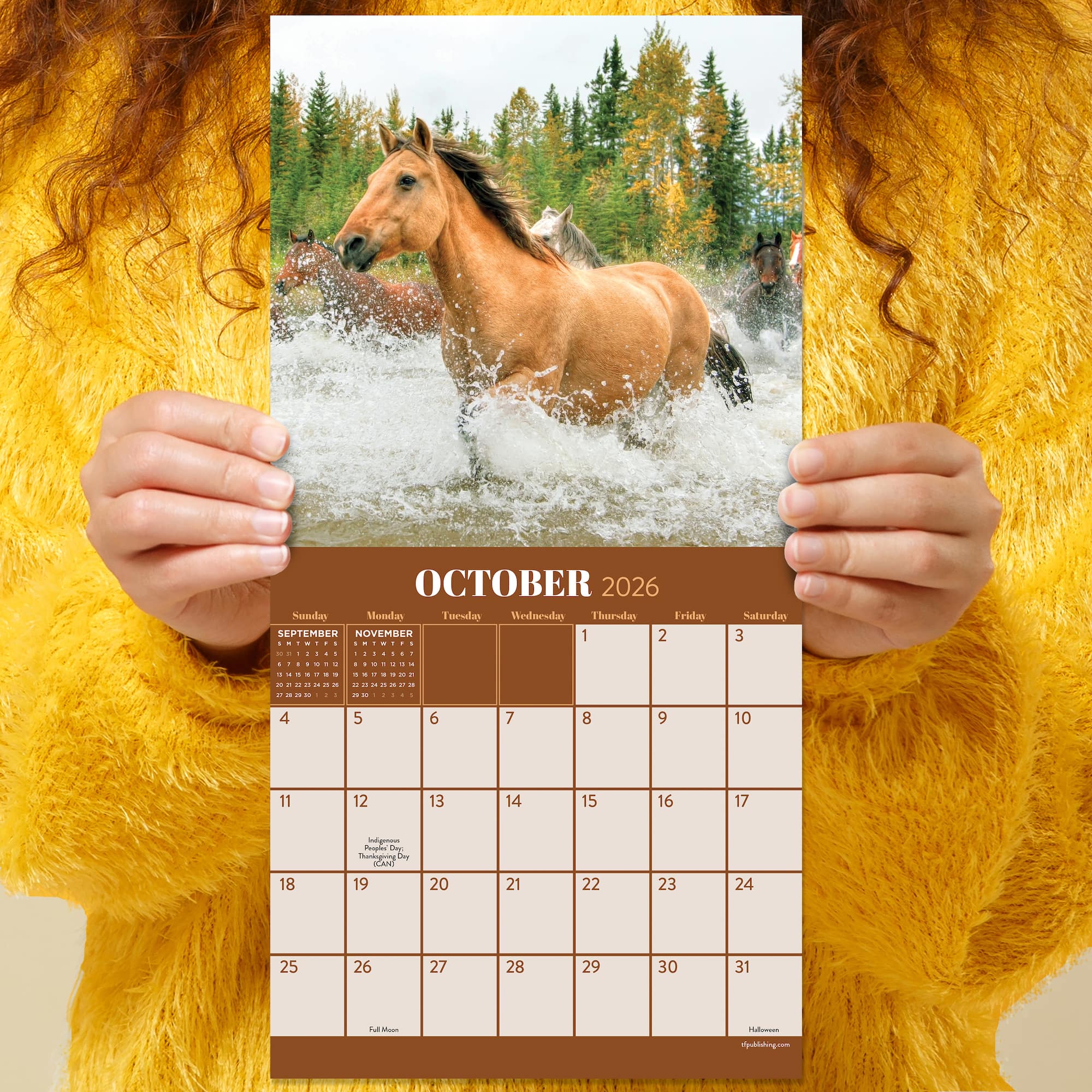 2026 Horses Mini Calendar